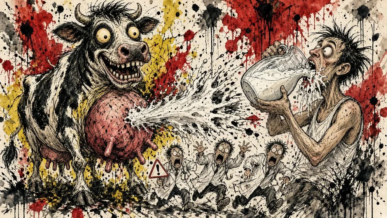 GNN Gonzo illustration: the raw milk wars